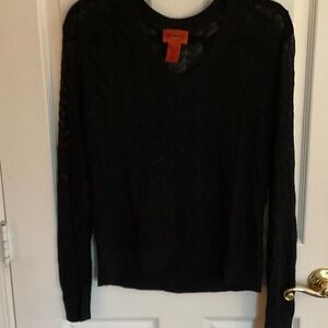 NWOT MISSONI FOR TARGET BLACK VNECK SWEATER XL